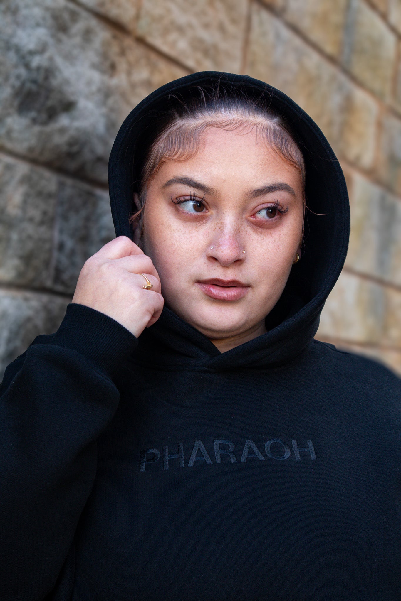 PHARAOH ESSENITAL HOODIE | BLACK